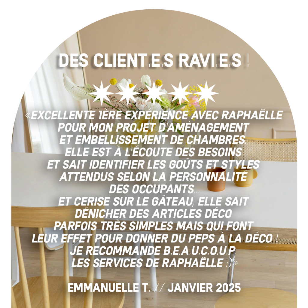 avis google décoration chambre 5 étoiles très satisfait prestations décoration intérieure le havre particuliers professionnels