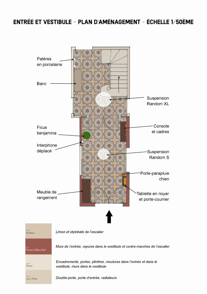 agencement sur mesure rénovation maison ancienne rénovation maison 19ème rénovation maison de maître rénovation maison bourgeoise valorisation du patrimoine ancien aménagement entrée maison aménagement vestibule