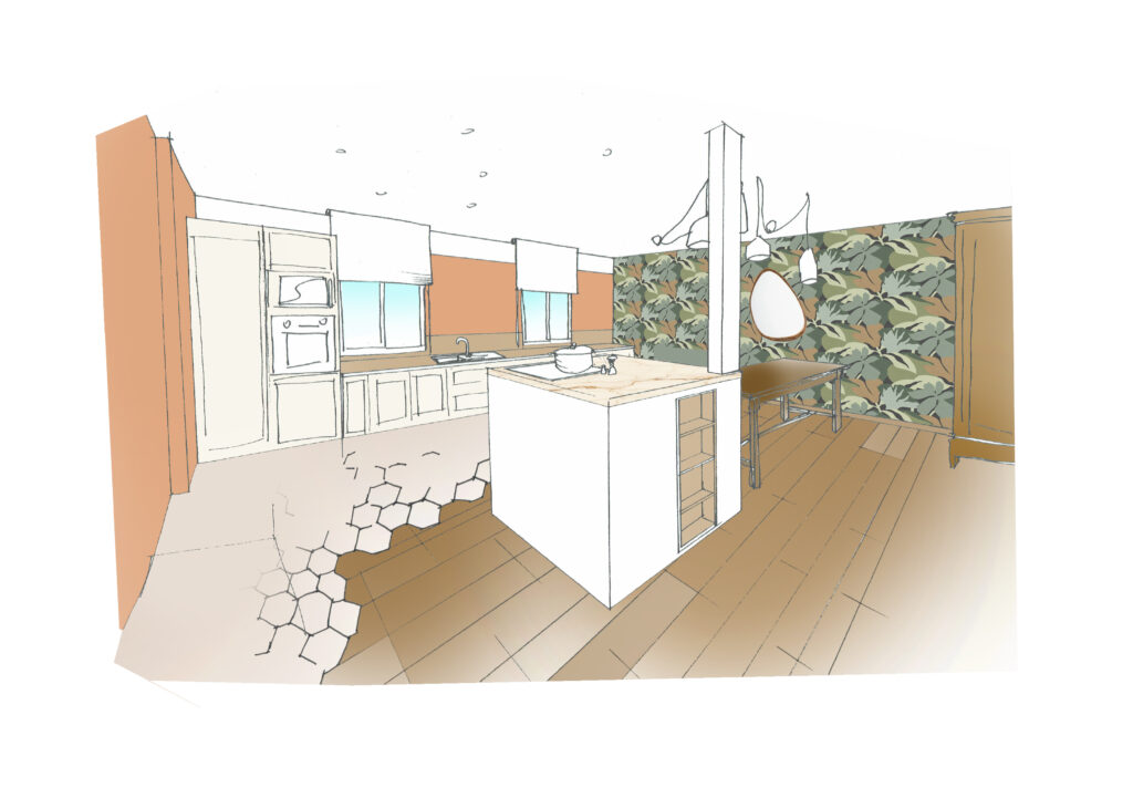 Intention de recherche & métier : architecte d'intérieur cuisine, décoratrice d'intérieur agencement, étude de faisabilité rénovation, plan d'aménagement intérieur, conseil agencement cuisine.